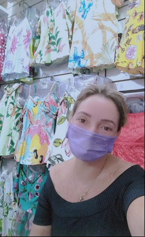 Laice em um dos boxes onde trabalhou no Casarão dos Fabricantes, durante 14 anos