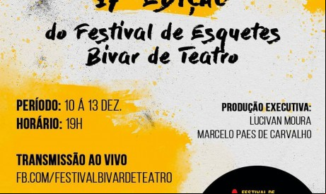 Apresentações vão até o sábado, 12, e a cerimônia de encerramento, com entrega dos prêmios, acontece no domingo, 13; público pode votar nas esquetes preferidas