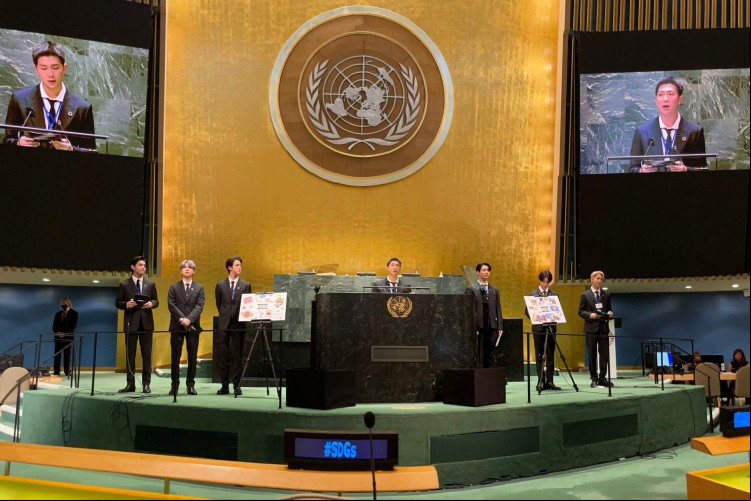 BTS discursa em Assembleia Geral da ONU
