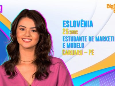 Eslovênia é a quinta participante confirmada no BBB 22. Ela é do grupo Pipoca