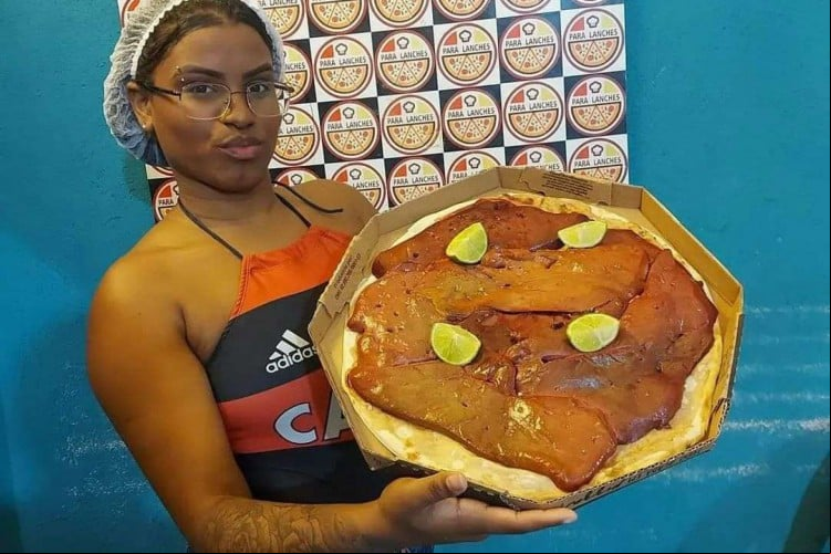 Pizza de fígado