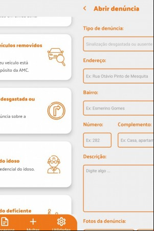Como realizar solicitação no aplicativo AMC Trânsito