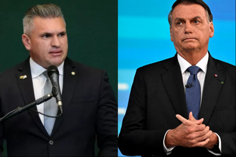 Julian Lemos e Jair Bolsonaro, ex-aliados.