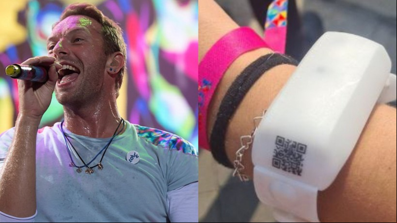 Chris Martin, vocalista do Coldplay, pediu para os fãs devolverem as pulseiras de LED após os shows da banda