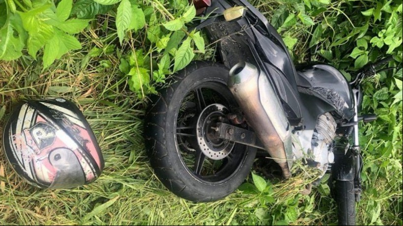 Moto que teria utilizada na execução da advogada Rafaela Vasconcelos de Maria, de 34 anos, e a mãe dela Maria Socorro Vasconcelos de Maria, de 78 anos