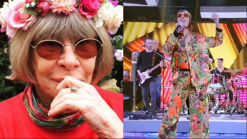Rita Lee foi homenageada pelo filho, Beto Lee, e pela cantora Fernanda Abreu durante o Caldeirão com Mion