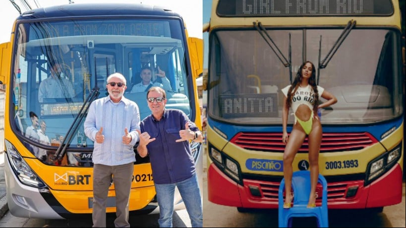 Presidente Lula (PT) e o prefeito do Rio de Janeiro, Eduardo Paes (PSD), recriam capa do single
