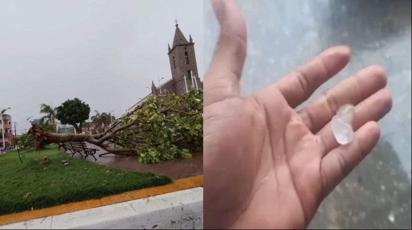 Moradores utilizaram as redes sociais para divulgarem os efeitos da chuva
