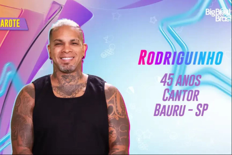 O cantor Rodriguinho faz parte do Camarote no BBB 24