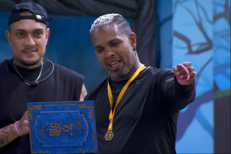Rodriguinho venceu a quinta Prova do Líder no Big Brother Brasil 2024 (BBB 24)