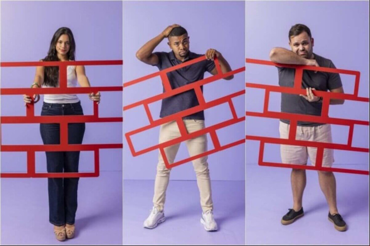 Alane, Michel e Davi disputam o décimo primeiro BBB 24 (Imagem: Reprodução digital | TV Globo)