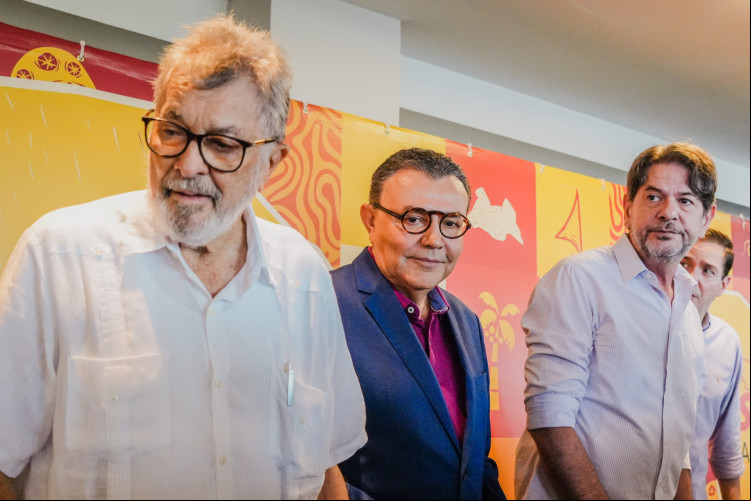 presidente do PSB Ceará, Eudoro Santana, à esquerda