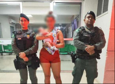 A Polícia Militar do Ceará realiza o salvamento de um recém-nascido de 21 dias após a criança se engasgar  