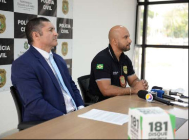 Policiais  deram detalhes da operação em coletiva 