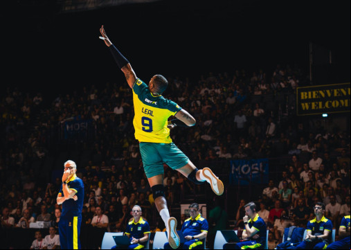 Seleção masculina de vôlei em amistoso antes das Olimpíadas Seleção masculina de vôlei em amistoso antes das Olimpíadas