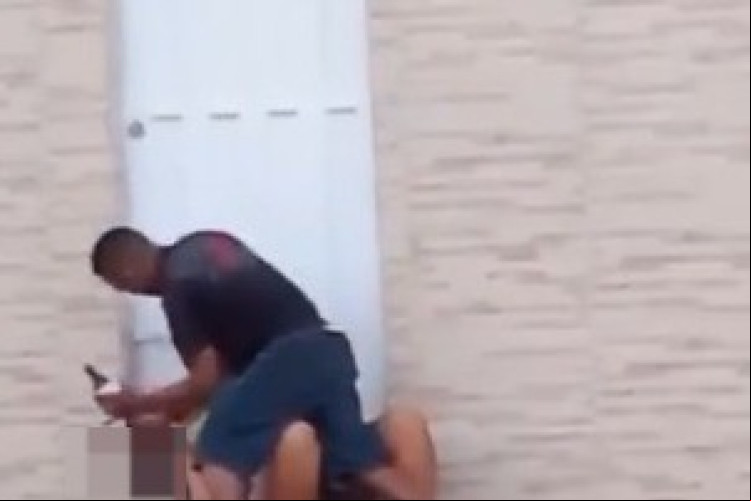 As cenas de agressão contra mulher foram flagradas no município de Várzea Alegre