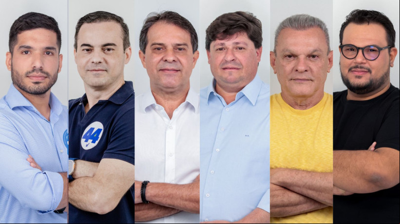 André Fernandes (PL), Capitão Wagner (União Brasil), Evandro Leitão (PT), George Lima (Solidariedade), José Sarto (PDT) e Técio Nunes (Psol)