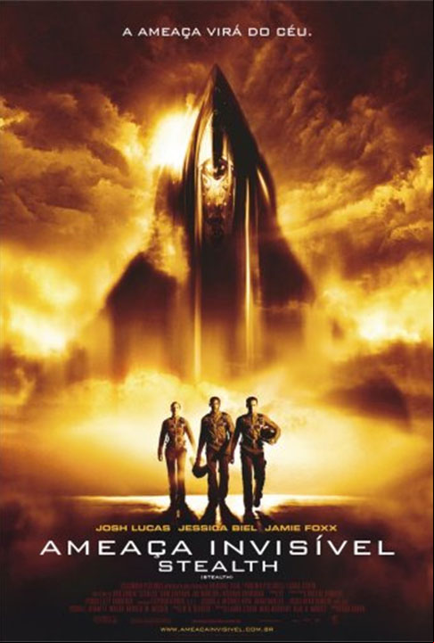 Ameaça Invisível (2005): O filme conta a história de três pilotos da Marinha dos Estados Unidos que são selecionados para testar um novo caça stealth chamado EDI, que é controlado por inteligência artificial.