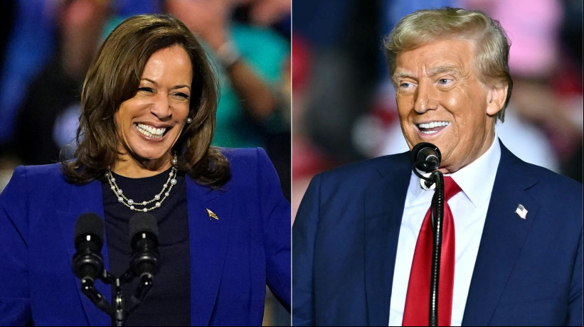 KAMALA Harris e Donald Trump