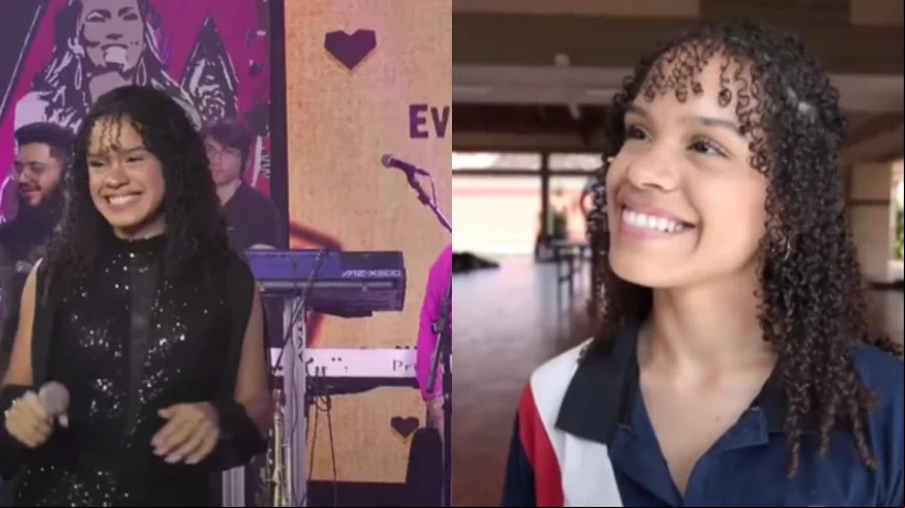 Evelyn Silva tem 17 anos e será a nova vocalista da banda de forró Mastruz com Leite