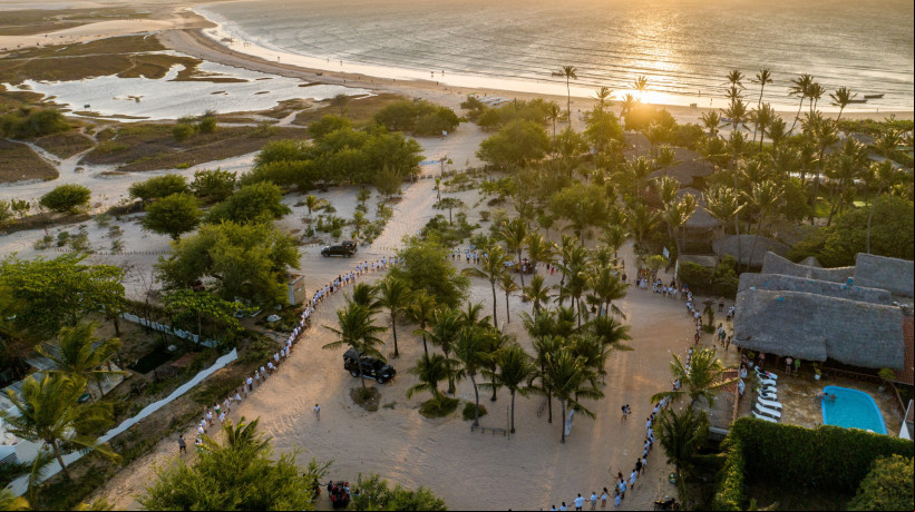 Vista do alto da Vila de Jericoacoara
