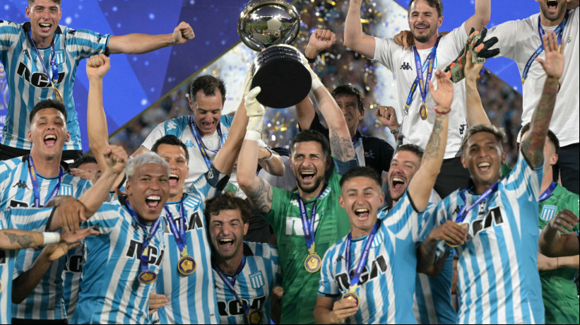 Em 2024, o Racing venceu o Cruzeiro por 3 a 1 e assegurou o título da Copa Sul-Americana