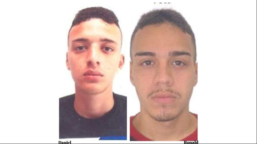 Contra Daniel Ladeira, de 26 anos, e Ronald Salatiel dos Santos, de 22 anos, existem mandados de prisão preventiva em aberto