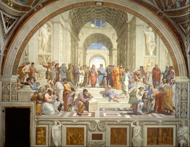 Sala de Rafael: Uma série de salas decoradas pelo artista renascentista Rafael e seus alunos. A Escola de Atenas, um dos afrescos mais famosos de Rafael, fica neste lugar.
