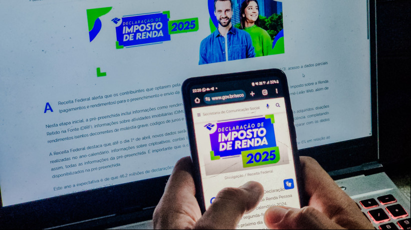 FORTALEZA-CE, BRASIL, 18-03-2025: Declaração do imposto de Renda segue disponível até o dia 30 de maio