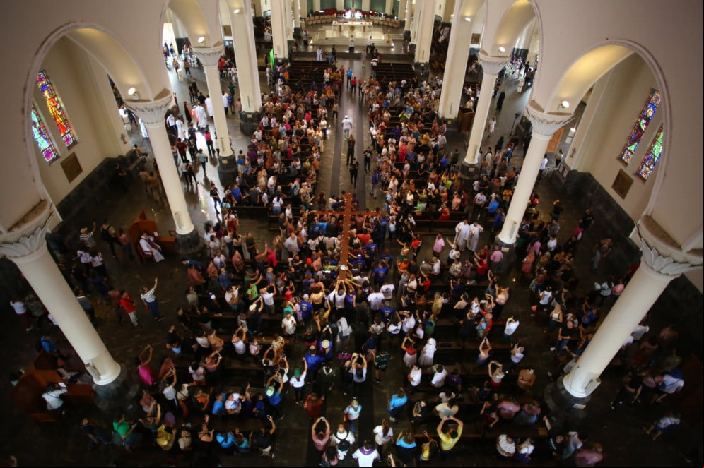 FORTALEZA-CE, BRASIL, 22.03.2025: Caminhada Penitencial. Sai da Igreja da Saúde até a Catedral. (foto: Fabio Lima/ OPOVO) FORTALEZA-CE, BRASIL, 22.03.2025: Caminhada Penitencial. Sai da Igreja da Saúde até a Catedral. (foto: Fabio Lima/ OPOVO)