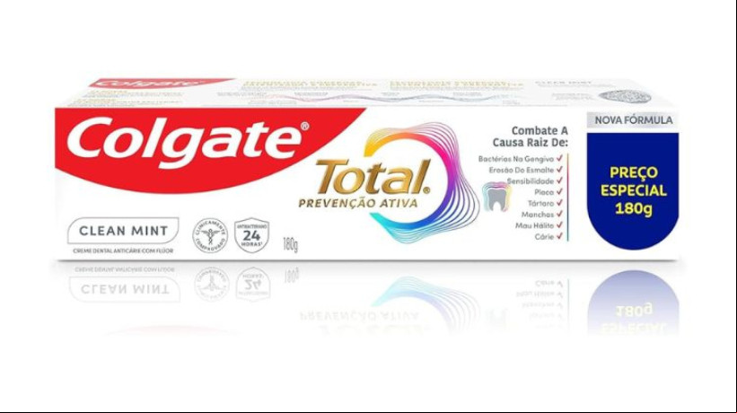 Interdição do Colgate Total Clean Mint foi suspensa após a fabricante entrar com recurso. Agora, volta a vigorar