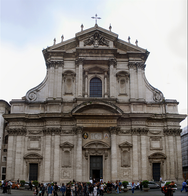 Igreja de Santo Inácio de Loyola - Roma - Dedicada ao santo fundador da Companhia de Jesus. Construída entre 1626 e 1650, funcionou inicialmente como capela anexa à Universidade Romana.