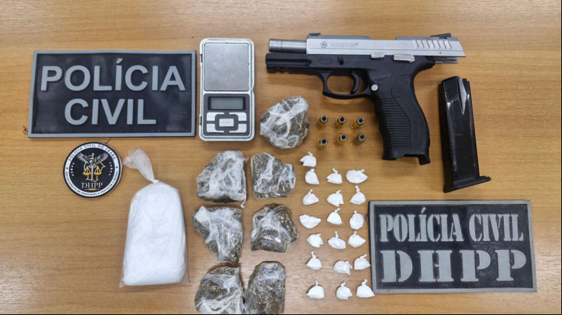 Suspeito de homicídio é preso com drogas e arma em Fortaleza