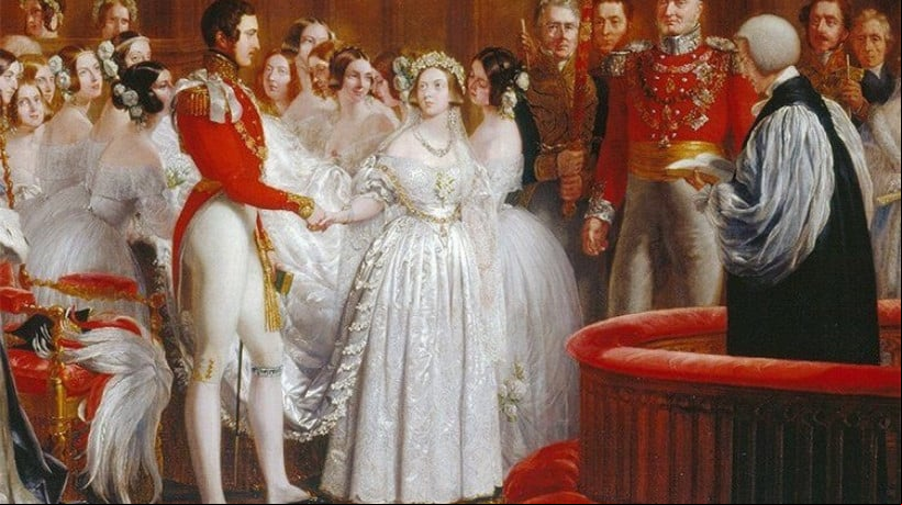 Vestido branco virou tradição graças à Rainha Vitória em 1840

