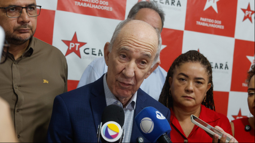 FORTALEZA, CEARÁ, BRASIL- 16..05..2025: Rui Falcão participa ato de lançamento de campanha para presidência do PT em Fortaleza/Daniel Galber Especial para O POVO)