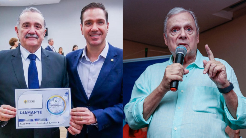 Eduardo Bismarck e Bismarck Maia dialogam com Tasso Jereissati enquanto Podemos aguarda definição do PSDB sobre fusão
