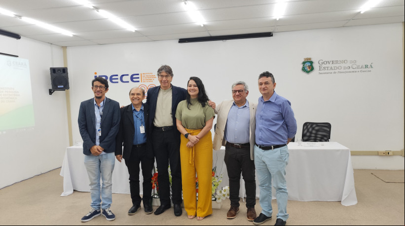 Representantes do IBGE e Governo do Ceará durante a apresentação do Triplo Fórum Internacional da Governança do Sul Global