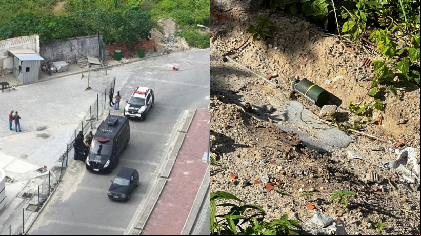 Artefato explosivo foi destruído por uma equipe do Batalhão de Operações Policiais Especiais (Bope)