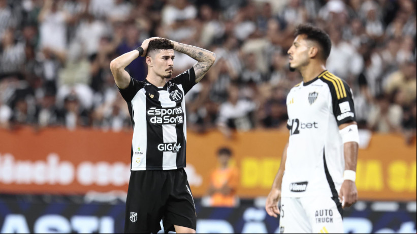 Rômulo, meia do Ceará, lamenta derrota para o Atlético-MG 