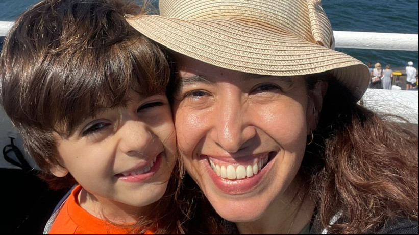 Silvana e Leonardo voltavam de uma eio quando foram atingidos por um ônibus, que invadiu a calçada