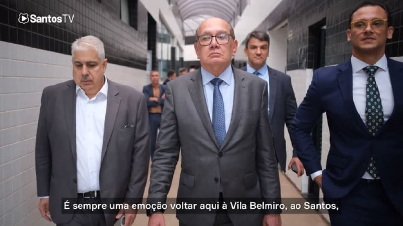 GIlmar Mendes, ministro do STF, visita CT Rei Pelé