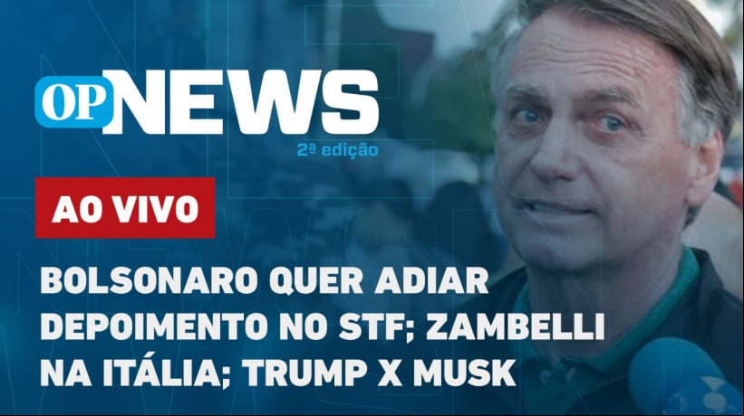 Alexandre de Moraes, ministro do Supremo Tribunal Federal (STF), negou o pedido de Bolsonaro para adiar o depoimento dele, na condição de réu.