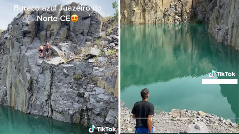 Buraco Azul, em Juazeiro do Norte, é impróprio para banho; águas são contaminadas por metais pesados