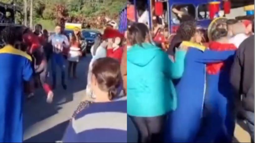 Briga generalizada entre animadores de Trenzinhos da Alegria