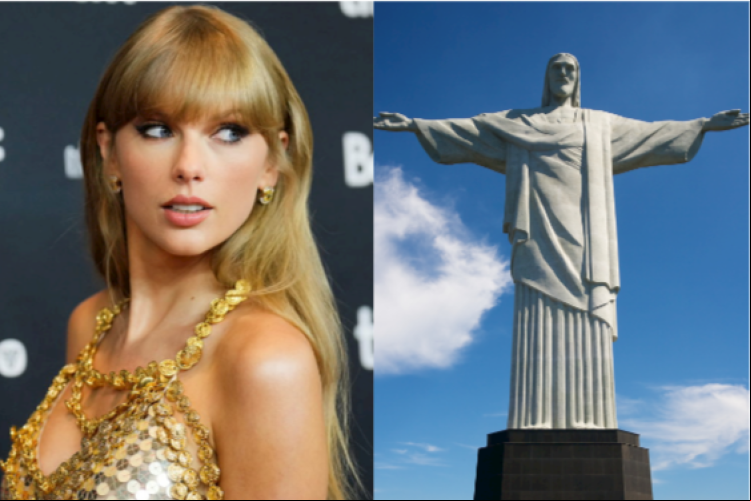 Taylor Swift será homenageada com projeção no Cristo, diz prefeito do Rio