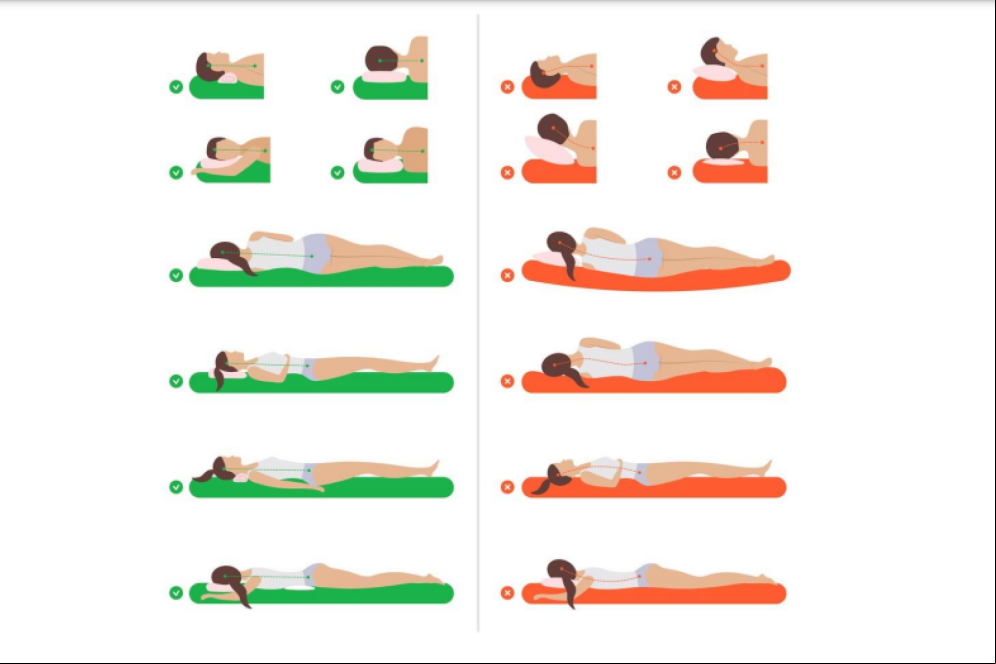 Posições para dormir com o uso do travesseiro