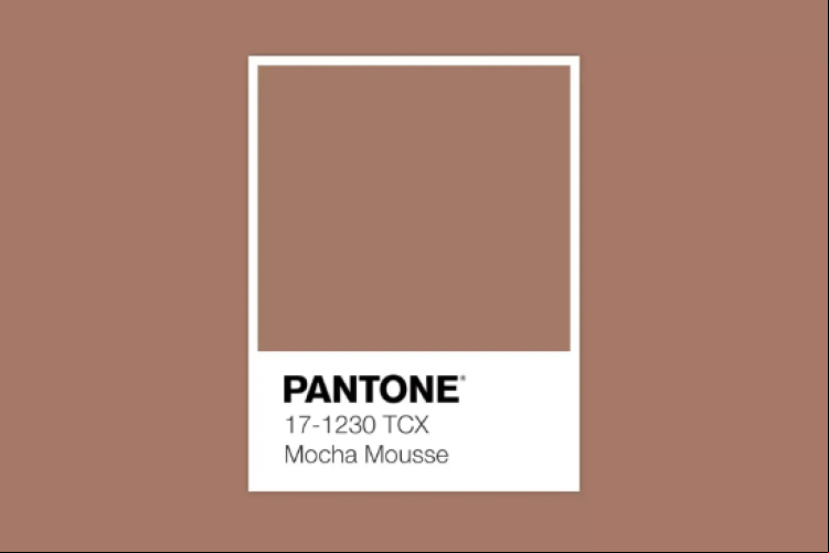 Para a Pantone, o tom 17-1230, chamado de "Mocha Mousse" será a cor do ano de 2025 Para a Pantone, o tom 17-1230, chamado de "Mocha Mousse" será a cor do ano de 2025