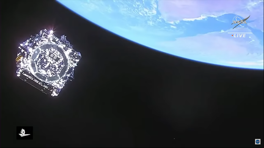 A partir daí, o James Webb iniciou viagem de 29 dias para chegar a um local no espaço que fica a 1,5 milhão de km da Terra. Em seis meses, começou a enviar fotos para a Nasa.